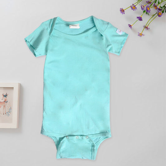 Ecology Kid's Short Sleeve Baby Romper Romper Zainab Collection Sea Green New Born 