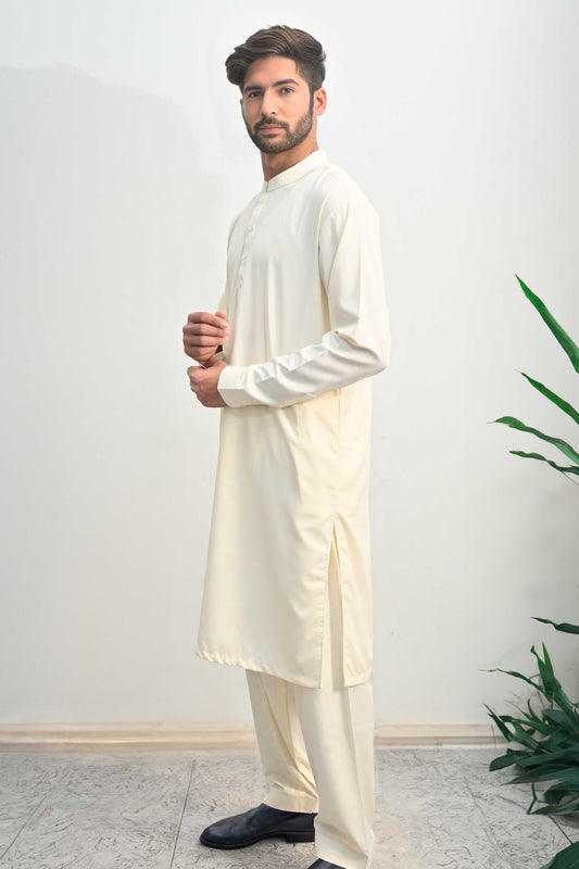 Tresor Men's Wash & Wear Stitched Shalwar Kameez Suit