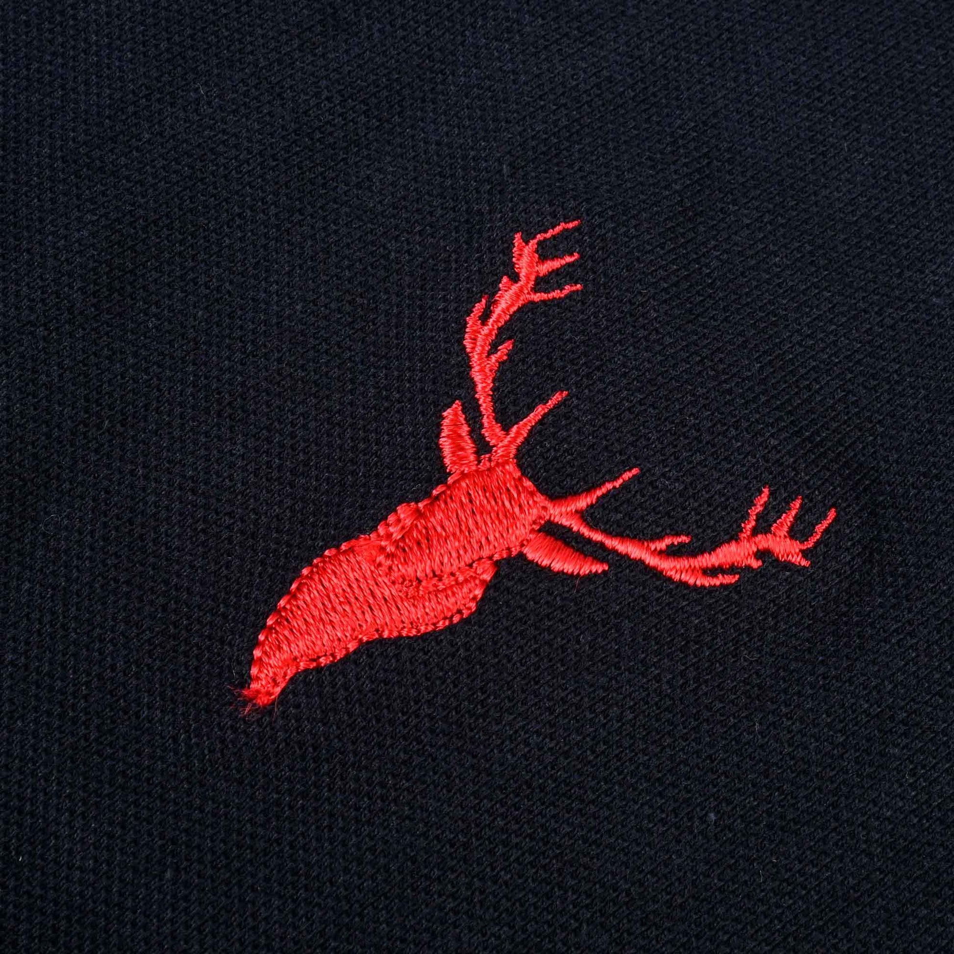 Polo Republica Men's Deer & PRC Embroidered Short Sleeve Polo Shirt Men's Polo Shirt Polo Republica 