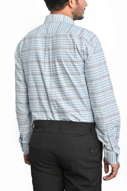 Cut Label Men's Wroclaw Check Design Formal Shirt Men's Casual Shirt First Choice 