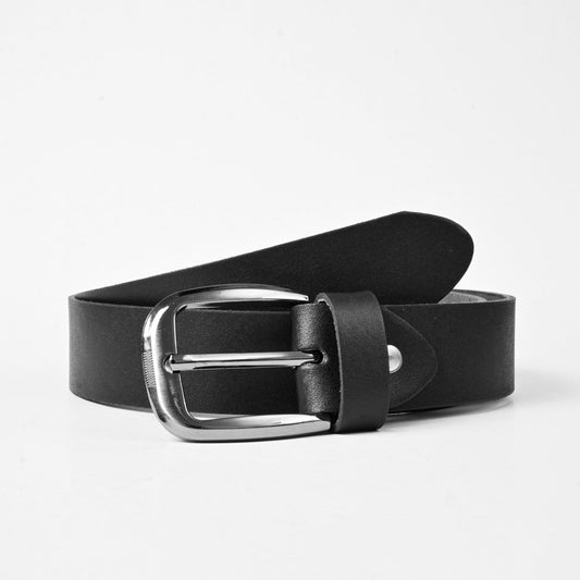 L&L Men's Groningen Leather Belt Men's Belt LNL Black 30-32 