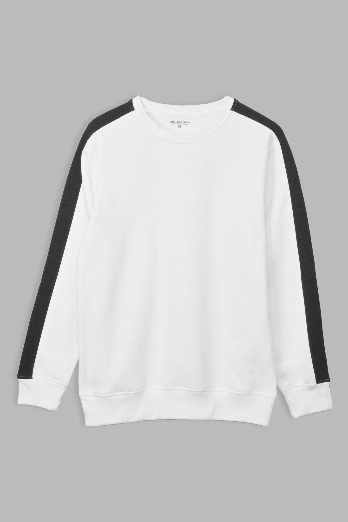 Polo Republica Men's Contrast Sleeves Fleece Sweat Shirt Men's Sweat Shirt Polo Republica 