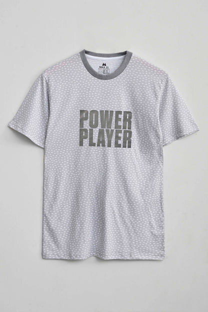 Max 21 Men's Power Player Printed Tee Shirt Men's Tee Shirt SZK 