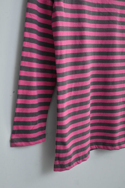 Max 21 Women's Stripes Design Long Sleeve Tee Shirt