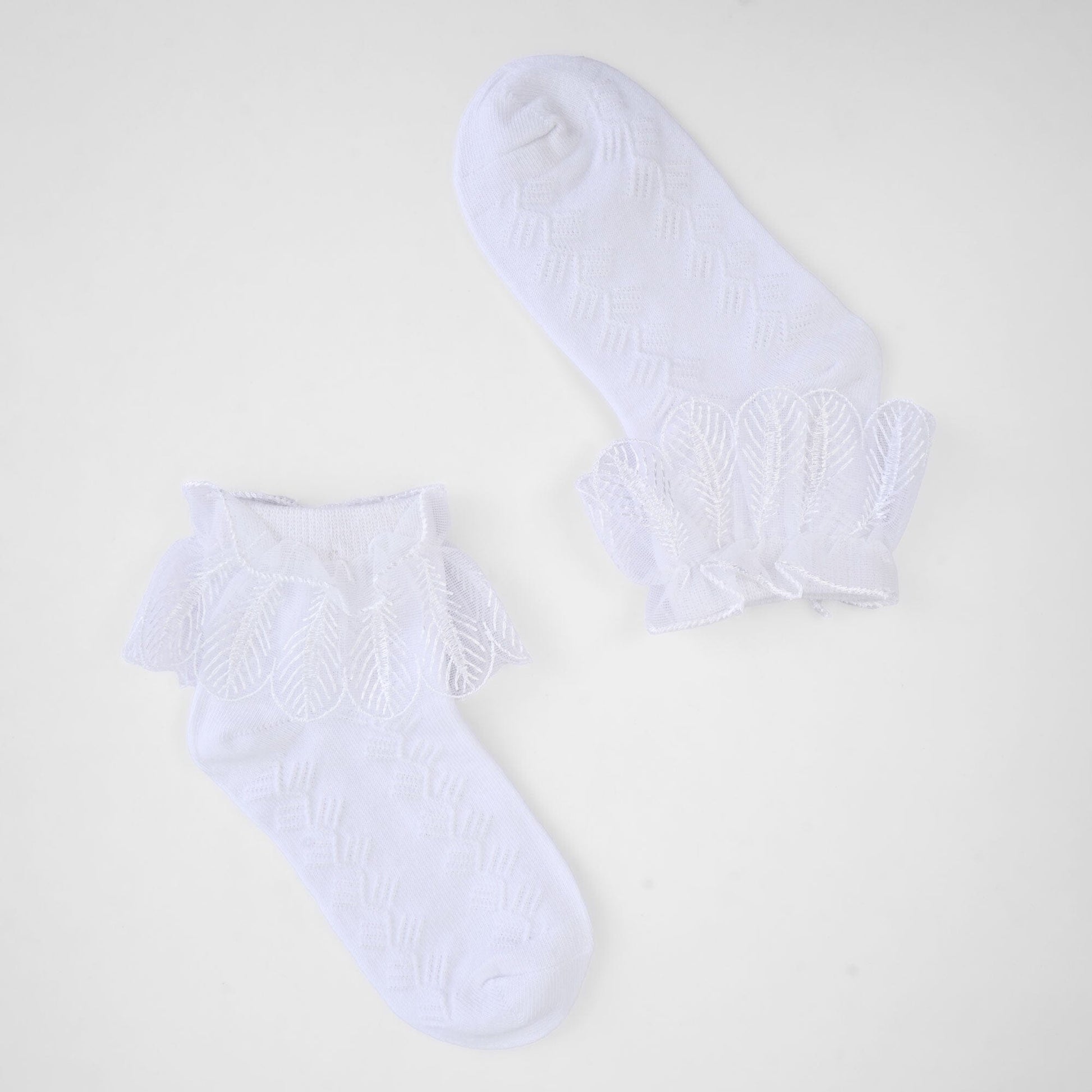 Women's Fancy Style Anklet Socks Socks RAM White (S) EUR-32 