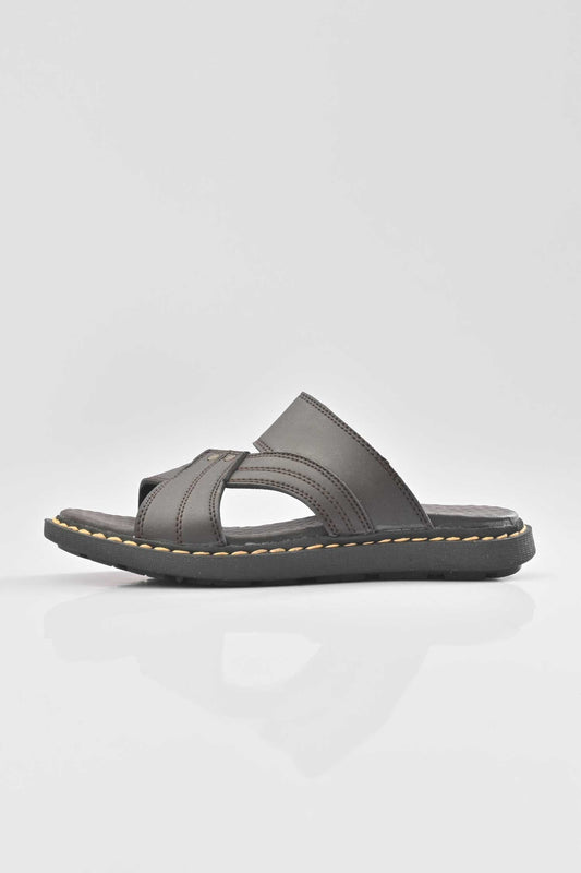 MR Men's Haderslev Padded Sole PU Leather Chappal Men's Shoes SNAN Traders 