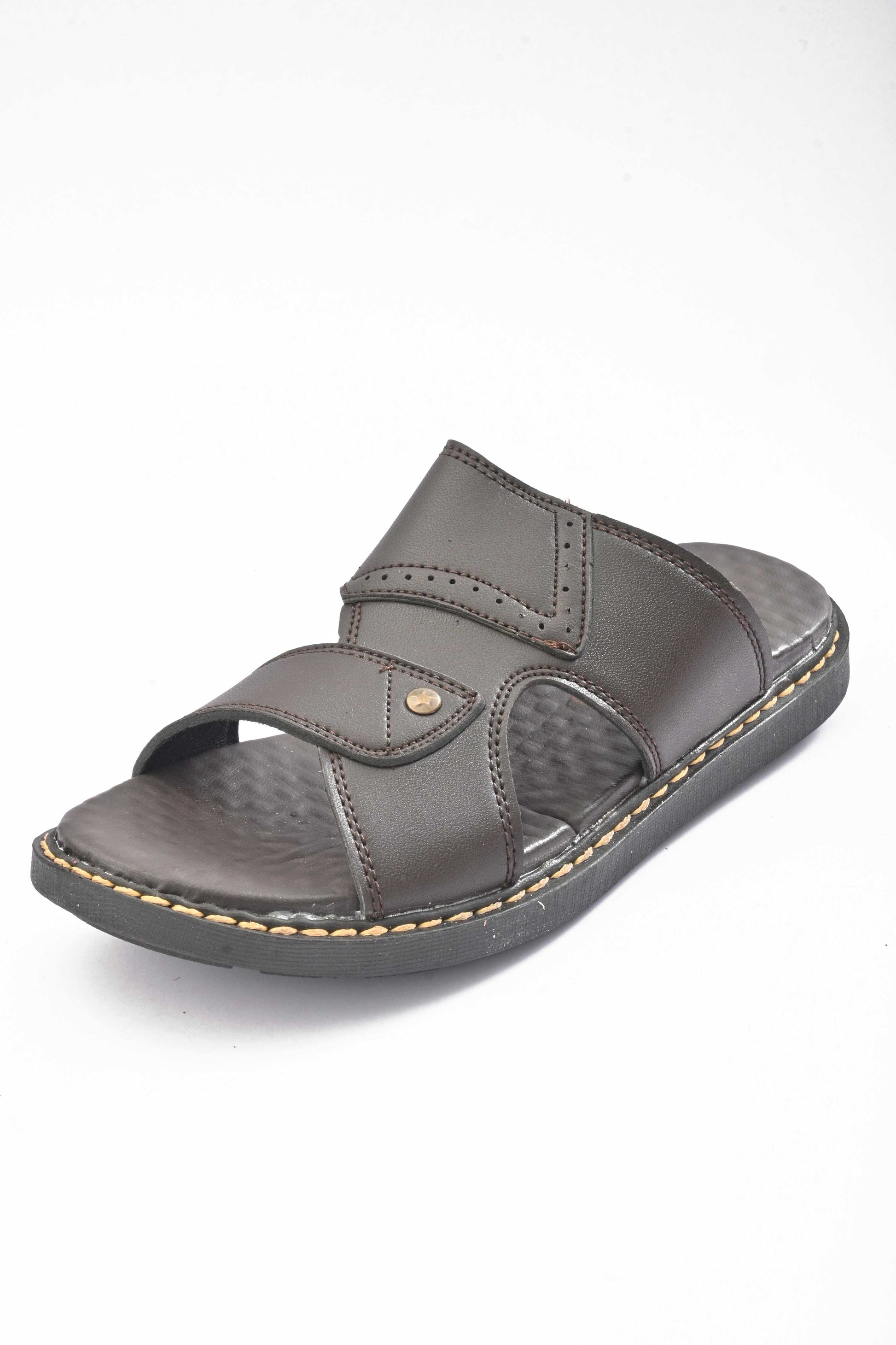 MR Men's Randers Padded Sole PU Leather Chappal Men's Shoes SNAN Traders 