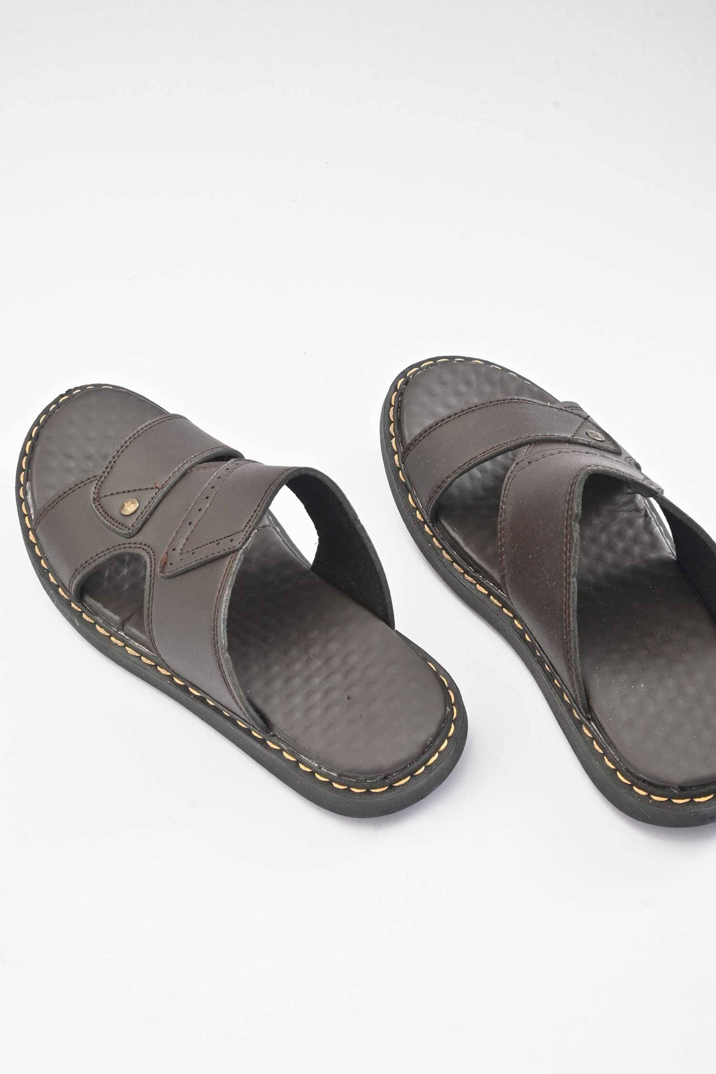 MR Men's Randers Padded Sole PU Leather Chappal Men's Shoes SNAN Traders 