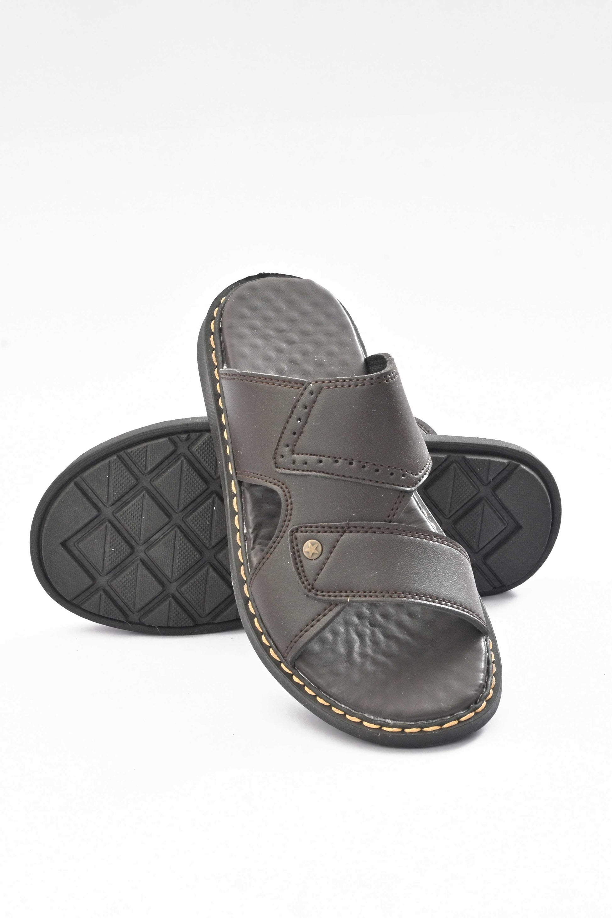 MR Men's Randers Padded Sole PU Leather Chappal Men's Shoes SNAN Traders 