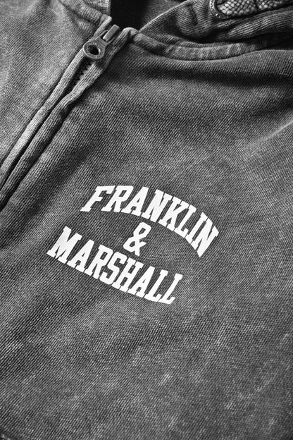 Franklin & Marshall Kid's Printed Zipper Hoodie kid's Zipper Hoodie SNC 
