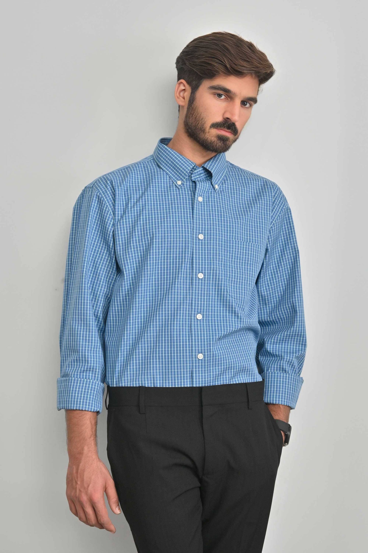 Cut Label Men's Traun Design Formal Shirt