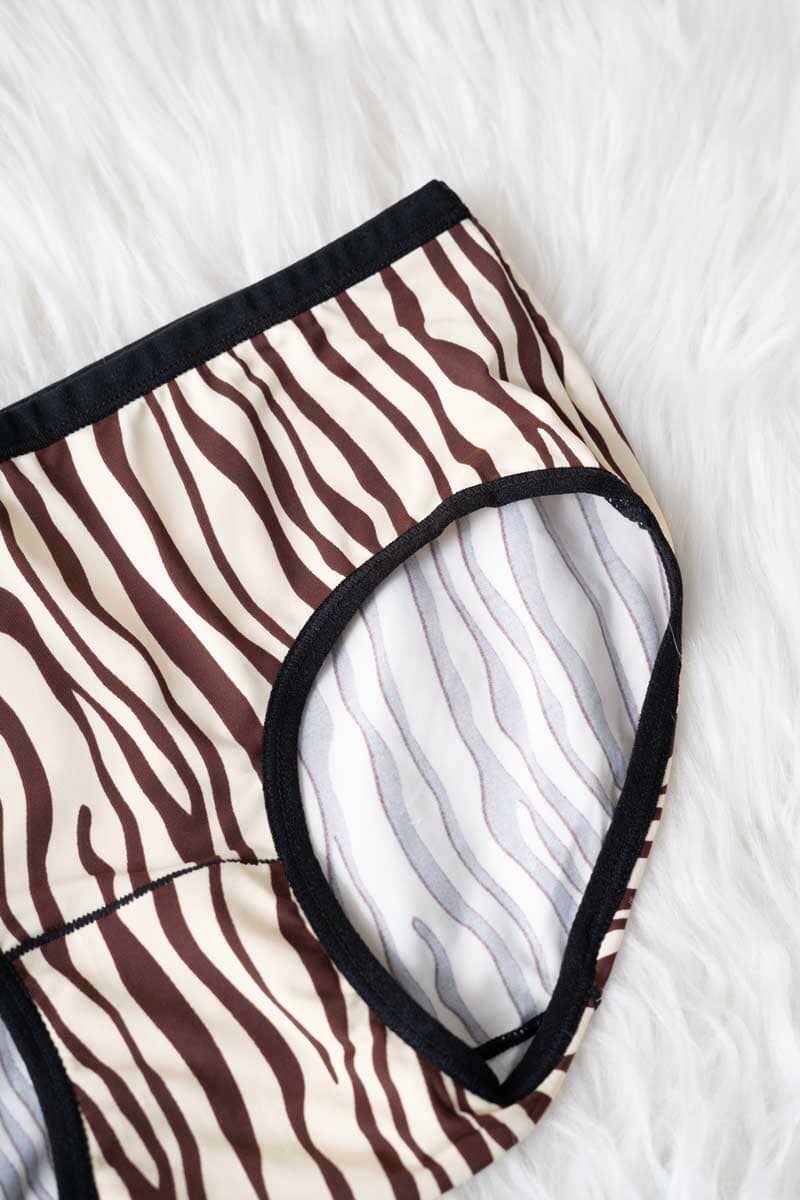 Yifangdie Women's Striped Leak Protection Panties