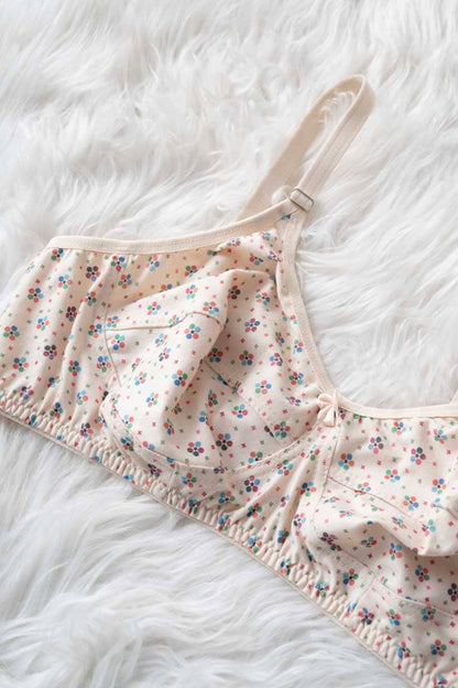 Galaxy Women's Floral Stretchable Premium Bra