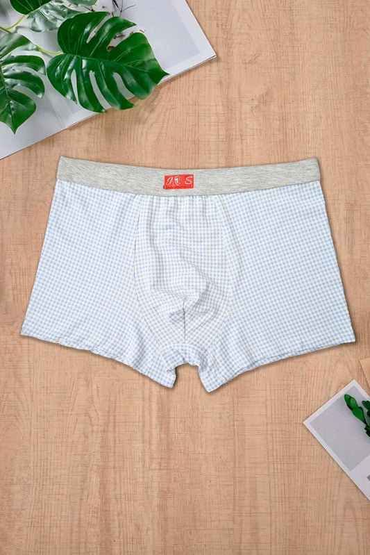 JS Men's Gingham Style Boxer Underwear Men's Underwear RAM 