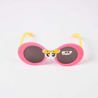 Kid's Hague Cartoon Characters Design Sunglasses Kid's Accessories RAM Power Puff Girl Magenta 