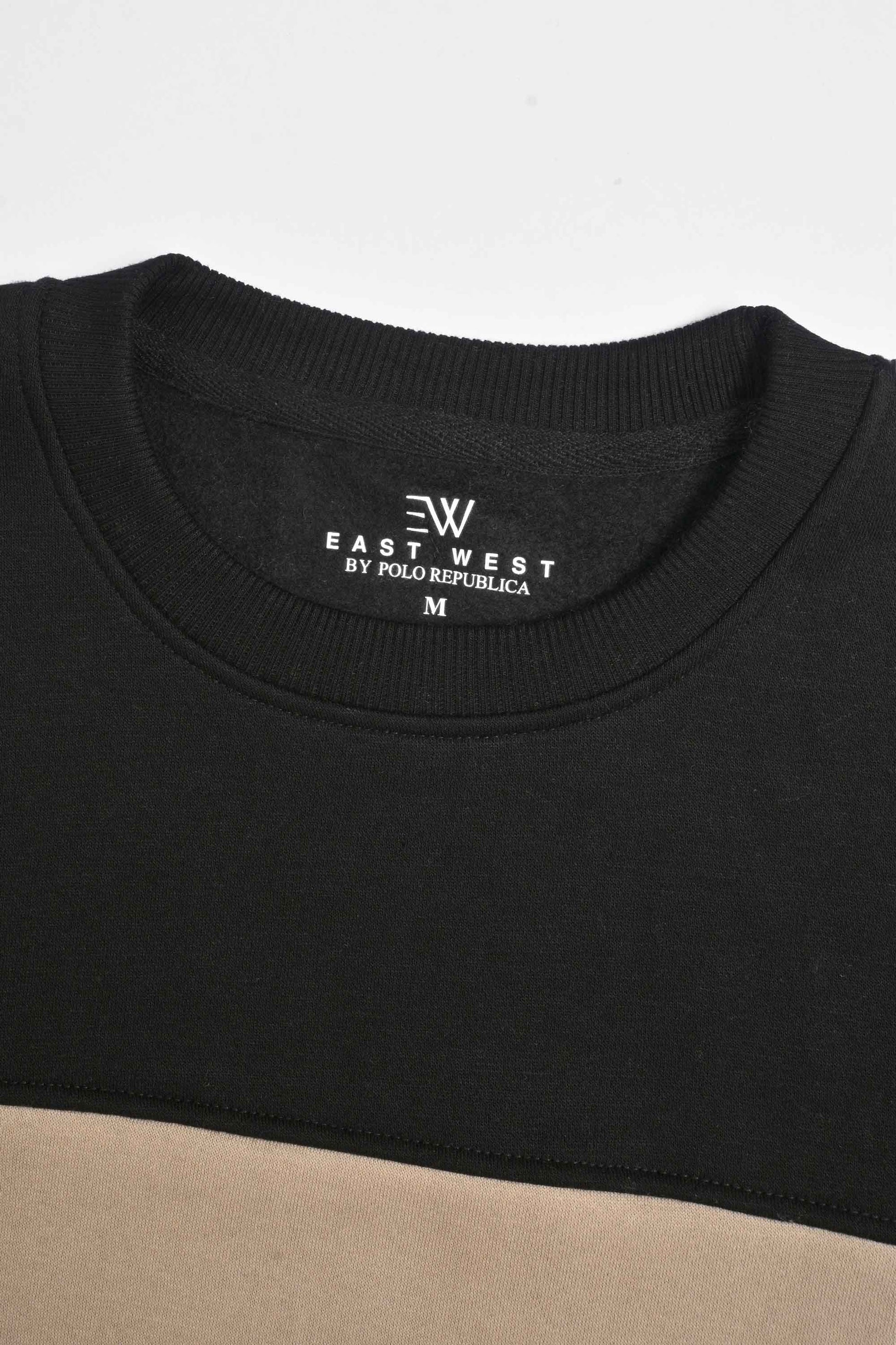 East West Women's Contrast Panel Fleece Sweat Shirt Women's Sweat Shirt Polo Republica 