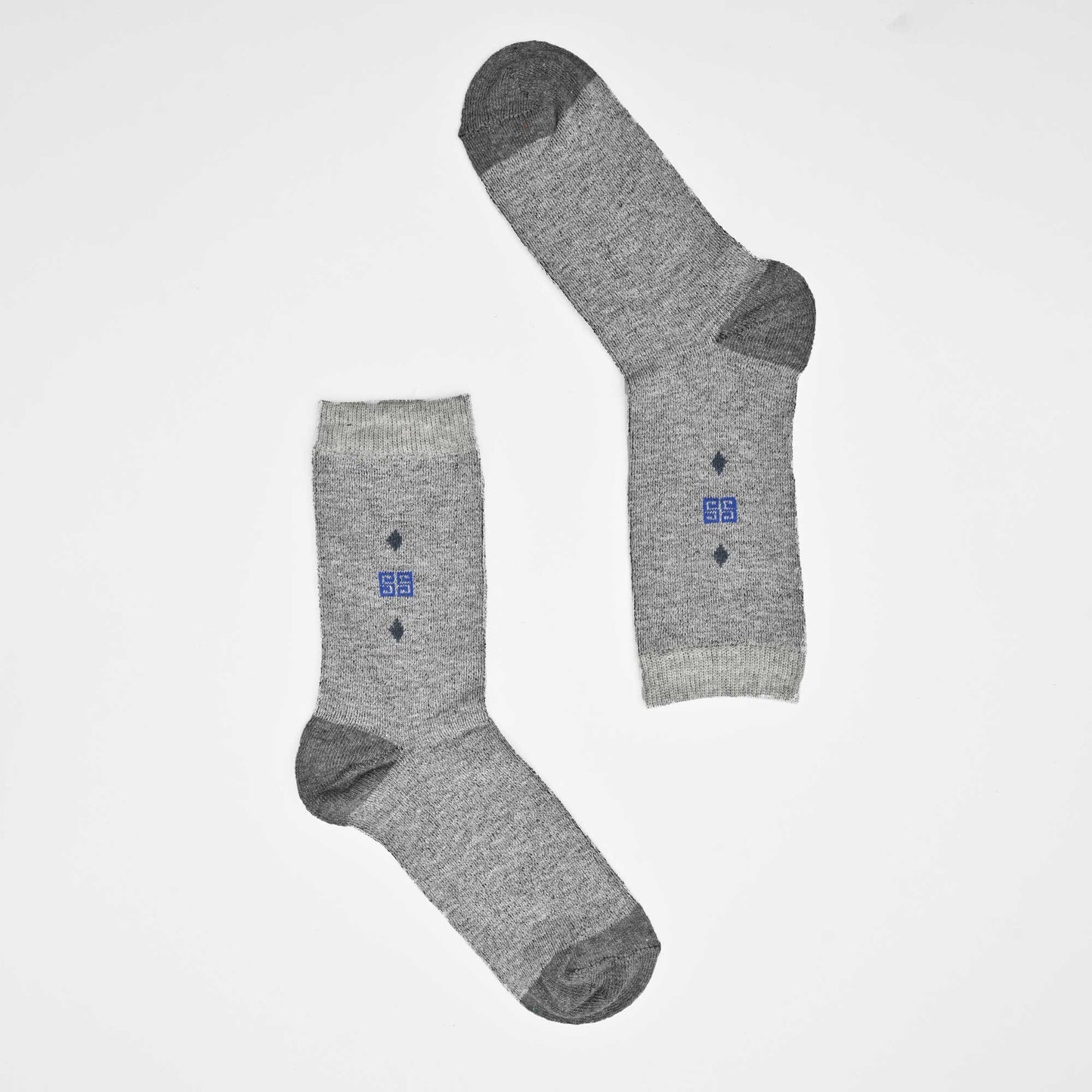 KLV Men's Algadon Classic Crew Socks Socks RAM Graphite D1 EUR 40-46