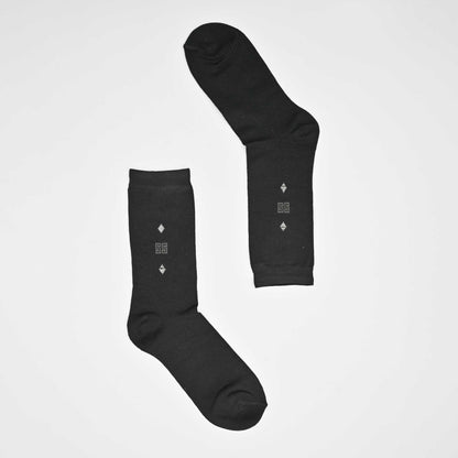 KLV Men's Algadon Classic Crew Socks Socks RAM Black D1 EUR 40-46