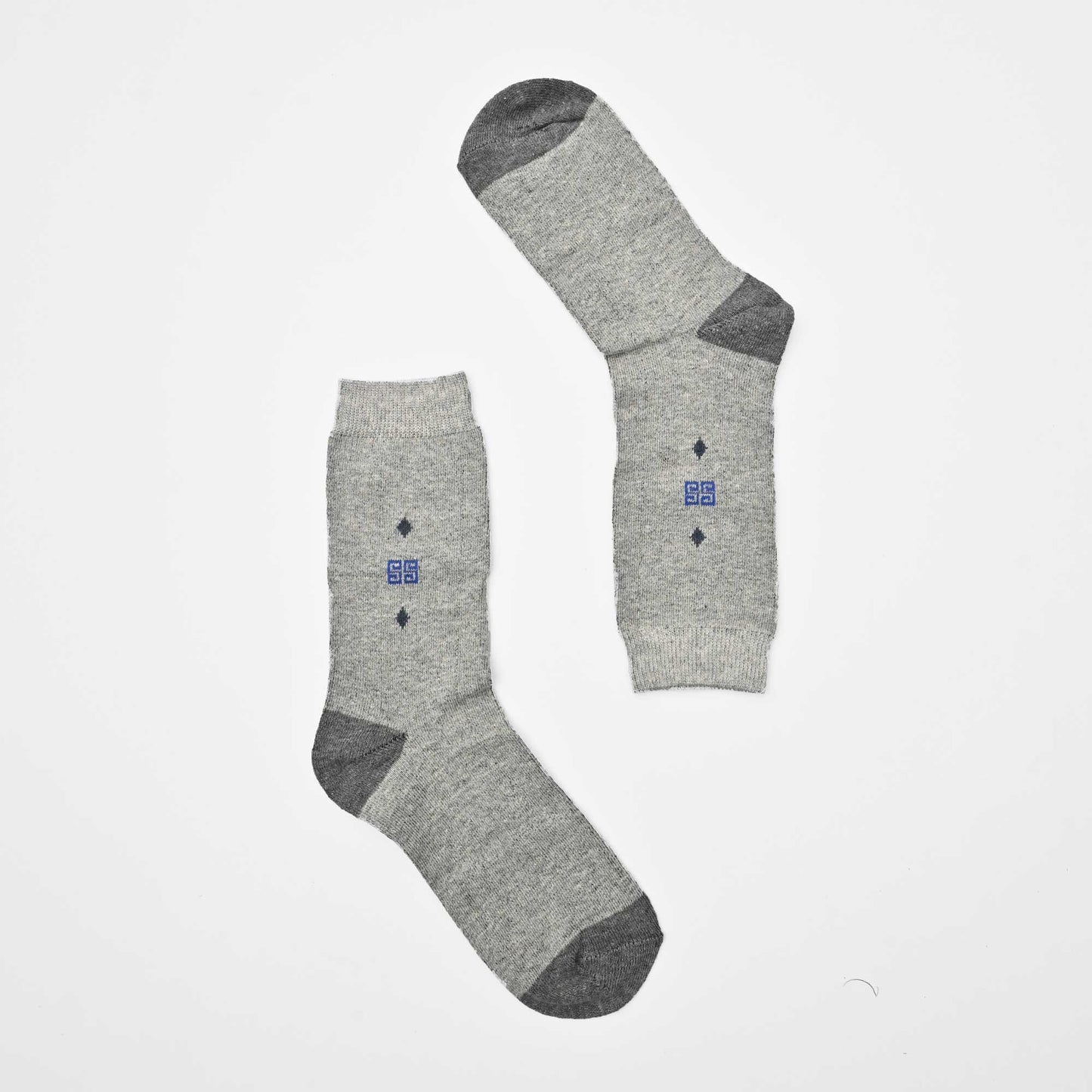 KLV Men's Algadon Classic Crew Socks Socks RAM Grey D1 EUR 40-46