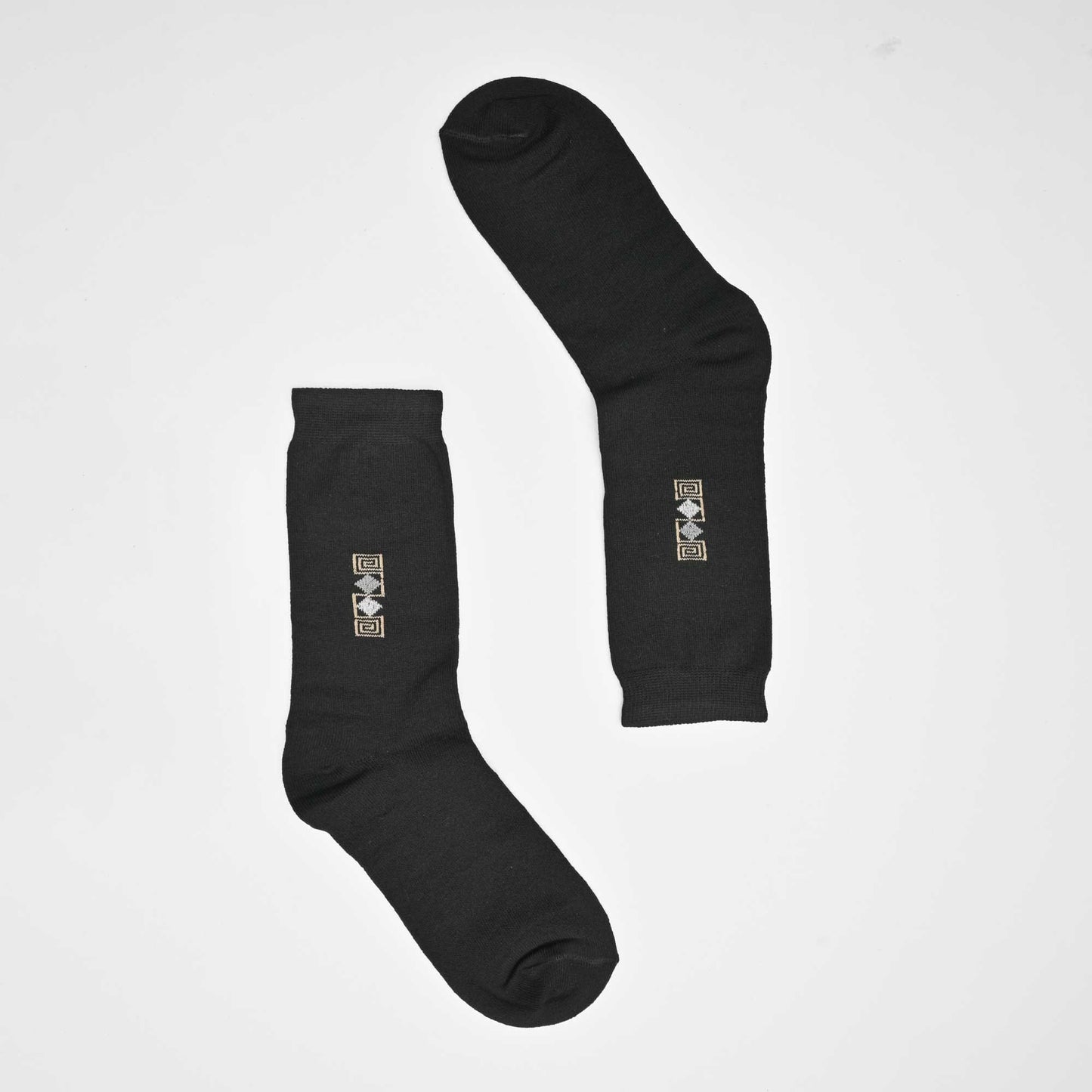 KLV Men's Algadon Classic Crew Socks Socks RAM Black D2 EUR 40-46