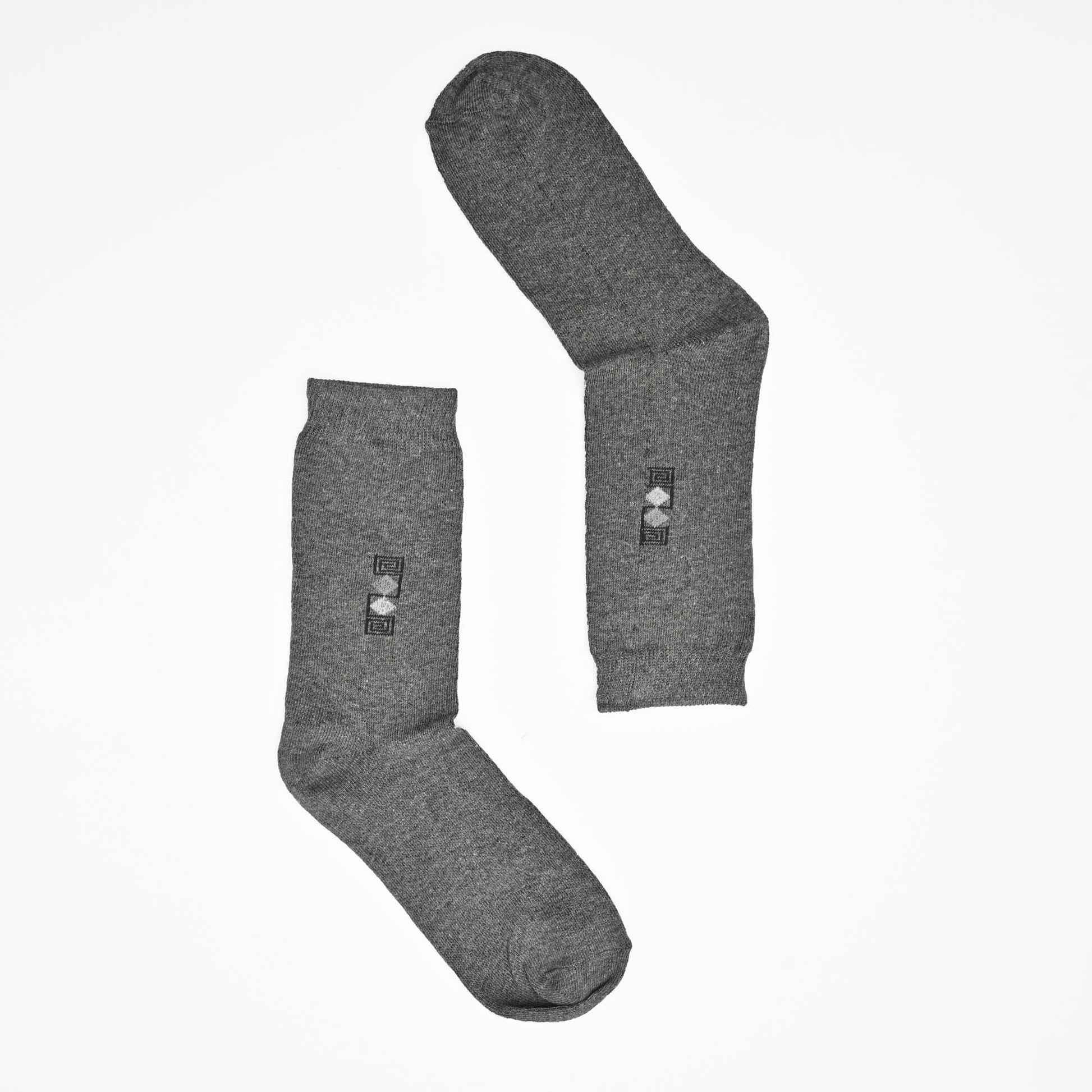 KLV Men's Algadon Classic Crew Socks Socks RAM Charcoal D2 EUR 40-46