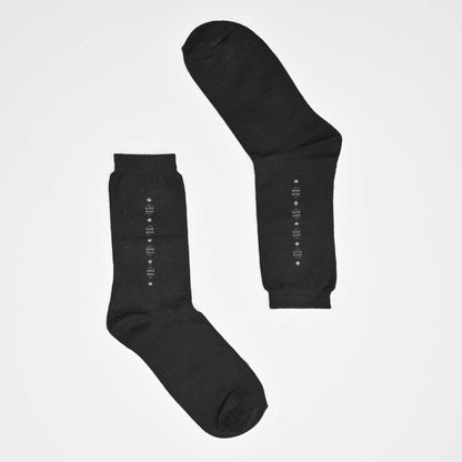 KLV Men's Algadon Classic Crew Socks Socks RAM Black D4 EUR 40-46
