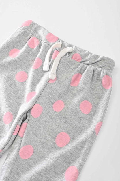 Lefties Kid's Dots Printed Terry Jogger Pants