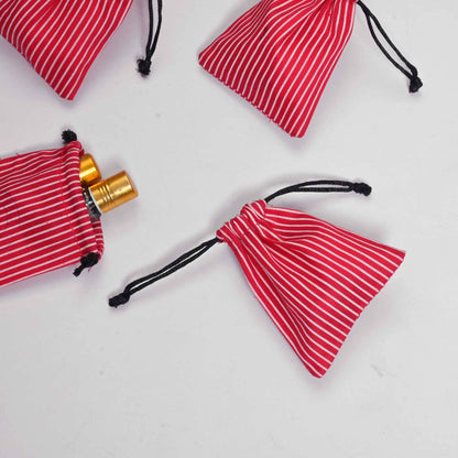 Pack of Five Compact, Versatile & Eco-Friendly Drawstring Pouches. Made-with-waste Gift Bag Polo Republica 