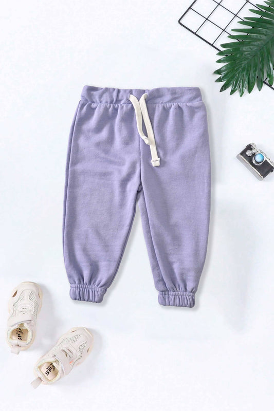 Kid's Solid Design Linz Terry Jogger Pants Boy's Trousers SNR 