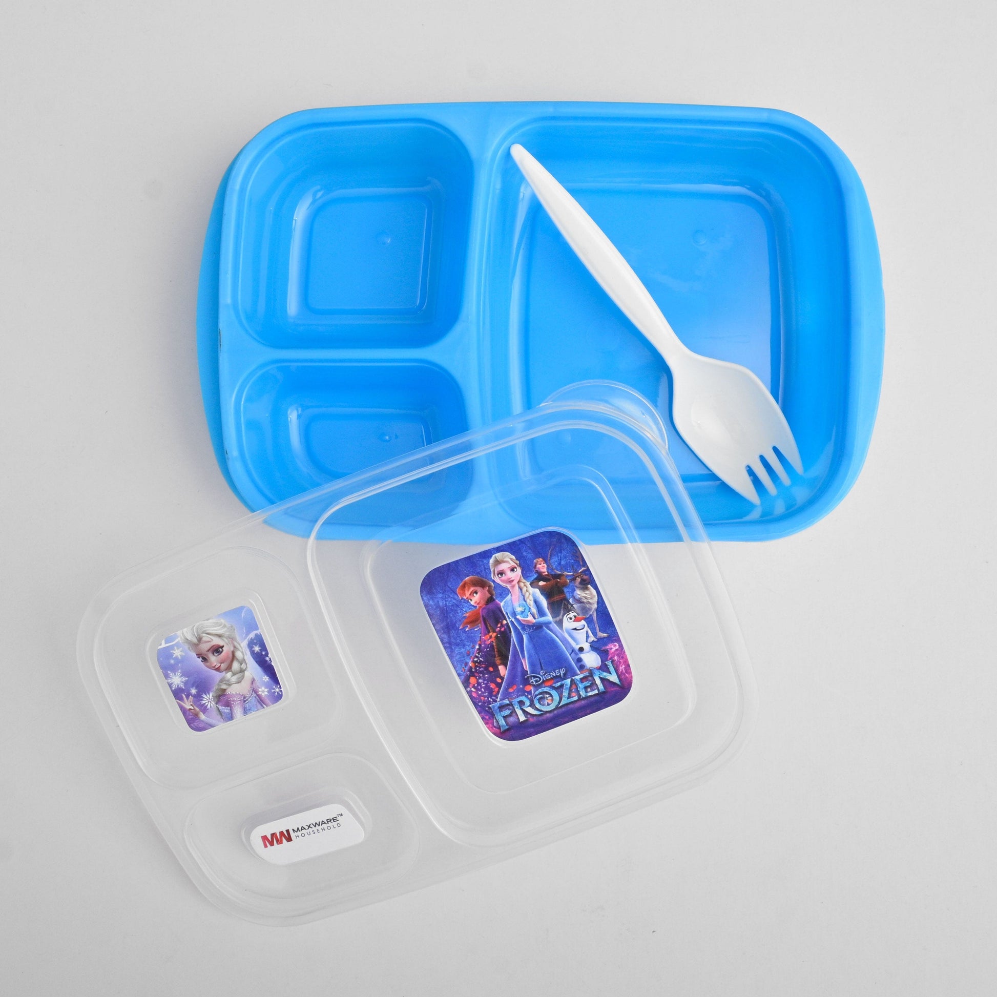 Maxware Kid's Classic Lunch Box Crockery RAM Blue 