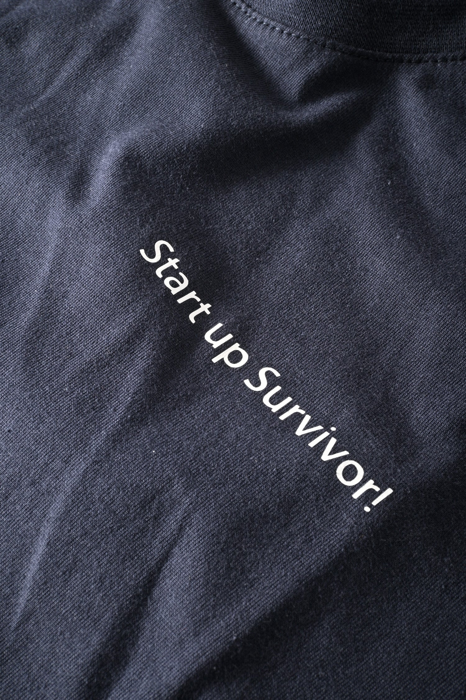 Men's Start Up Survivor Printed Crew Neck Tee Shirt