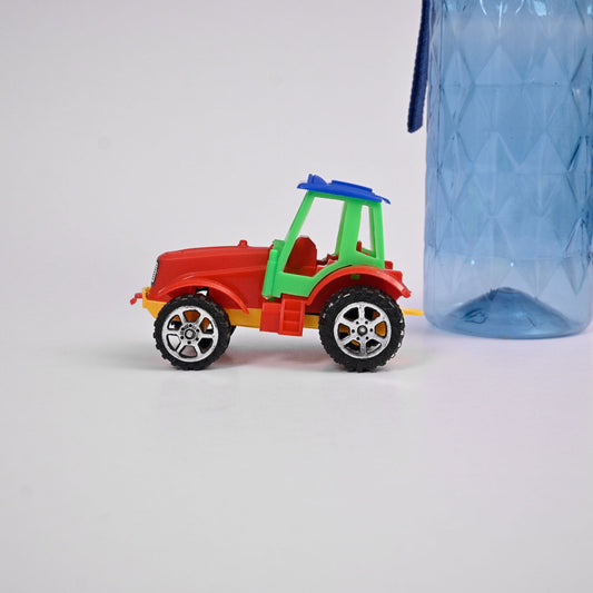 Kid's Burnie Plastic Friction Tractor Toy Toy SAK Red 