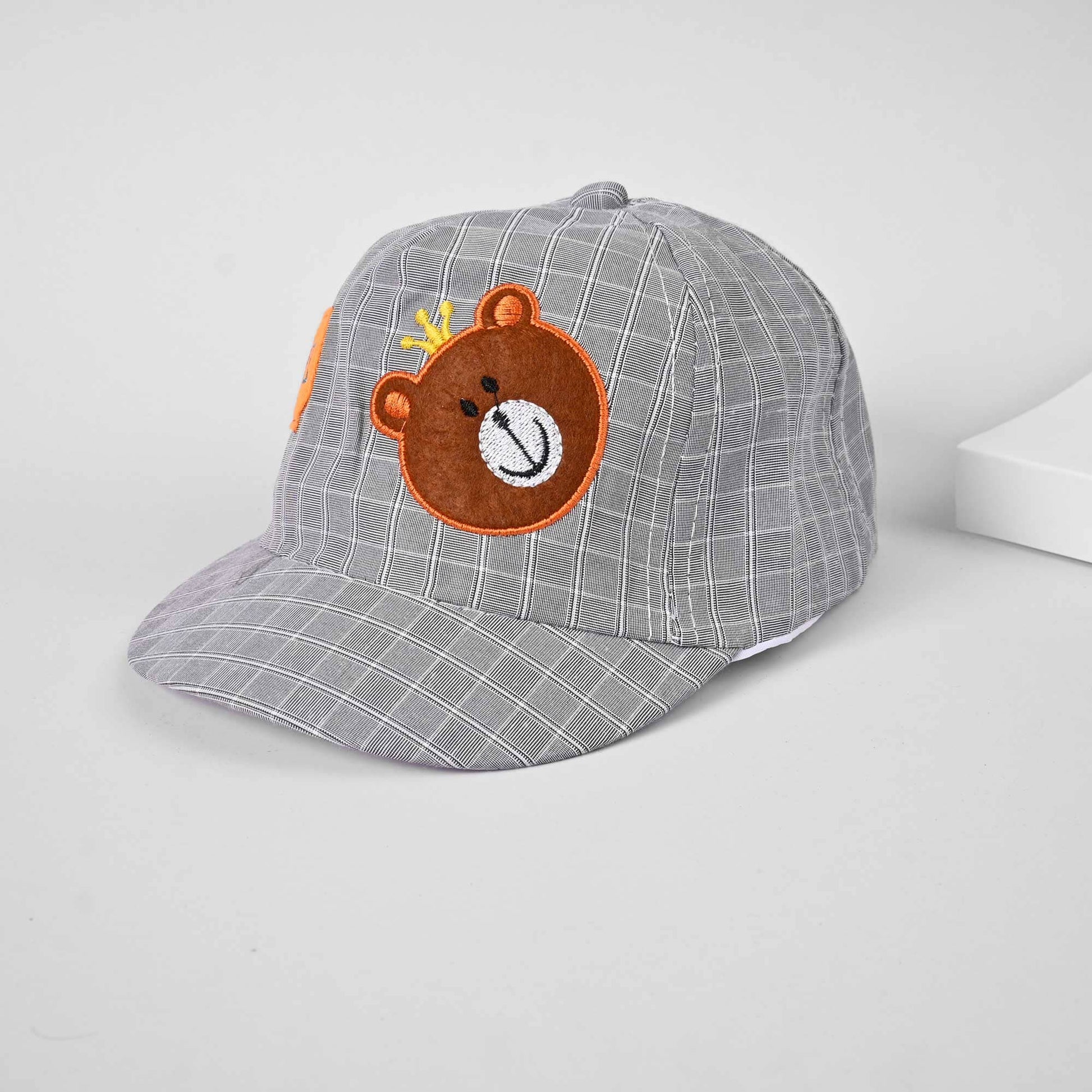 Kid's Hi Bear Design Stylish Cap Headwear RAM Grey 