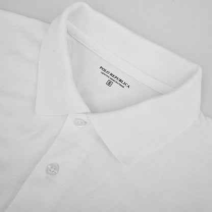 Polo Republica Men's USA Crest Pony & 8 Embroidered Short Sleeve Polo Shirt
