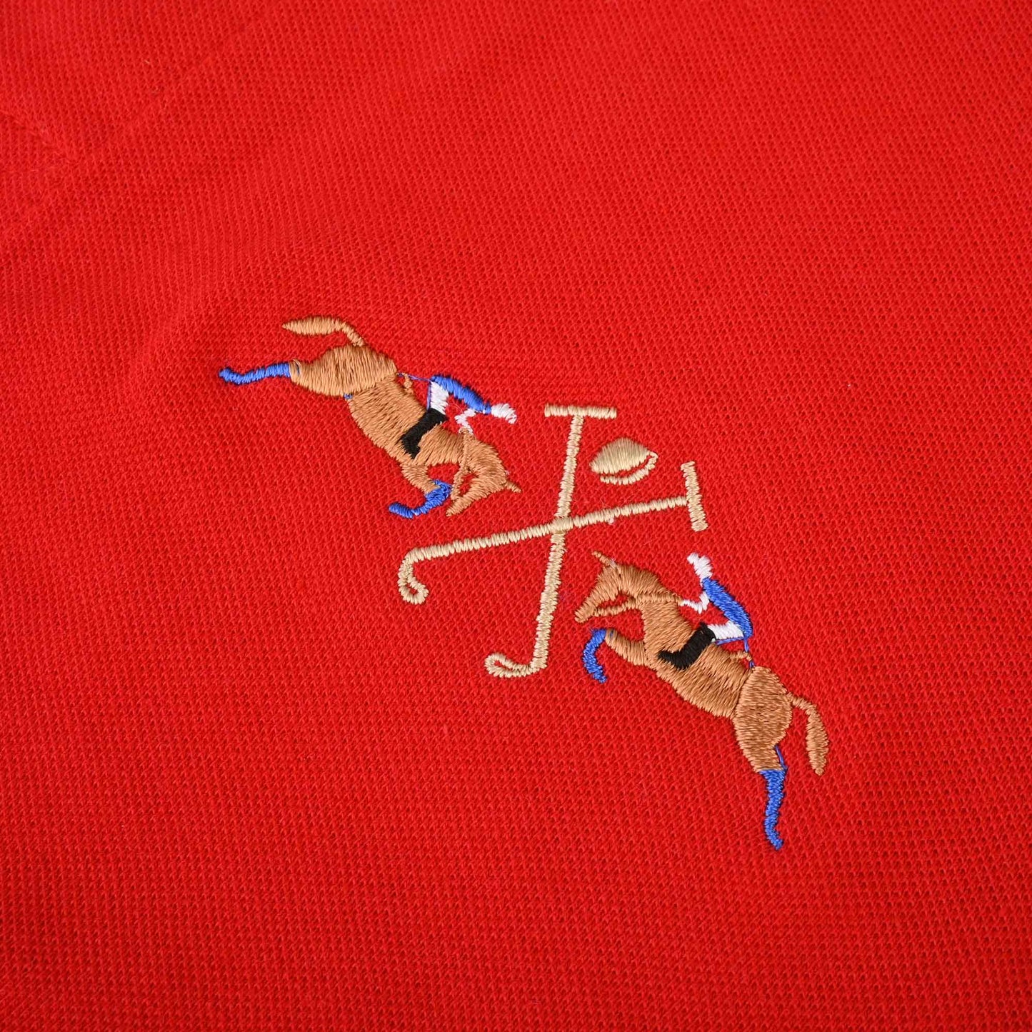 Polo Republica Men's Dual Pony & Crest Embroidered Short Sleeve Polo Shirt Men's Polo Shirt Polo Republica 