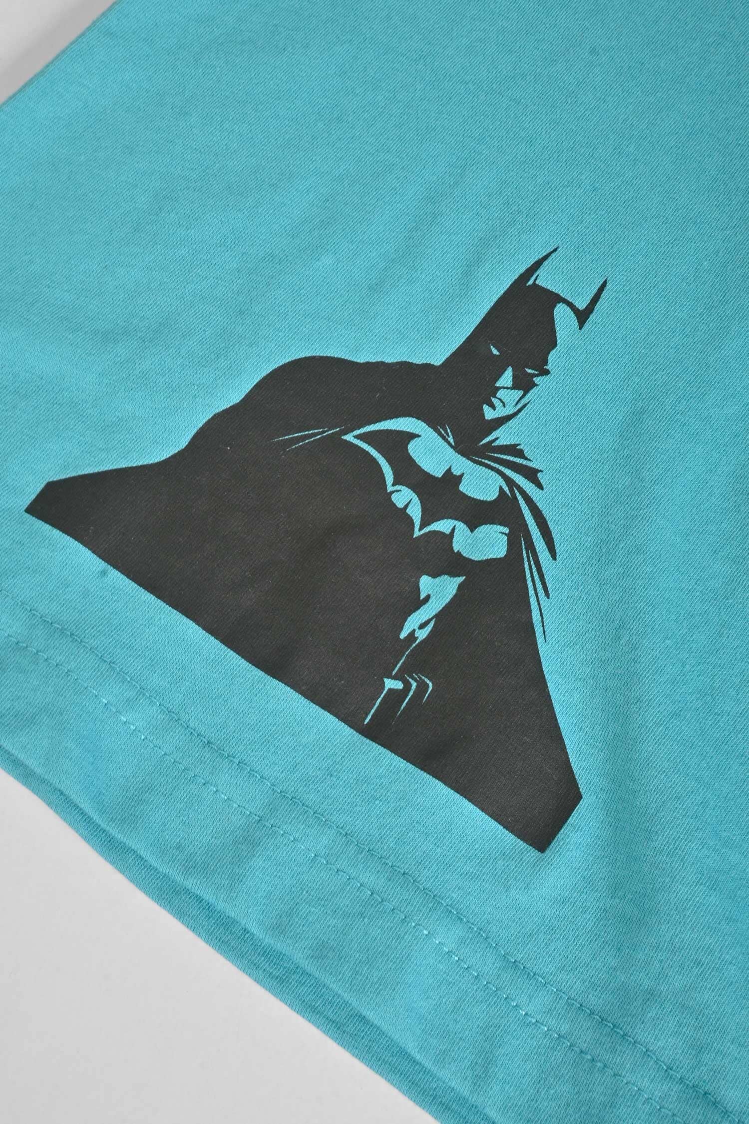 Polo Republica Boy's Batman Logo Printed Tee Shirt