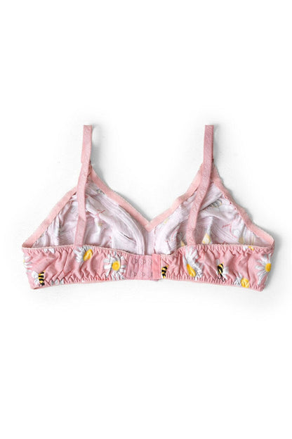 Women's Floral Jersey Bra