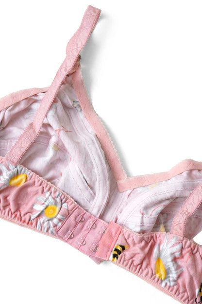 Women's Floral Jersey Bra