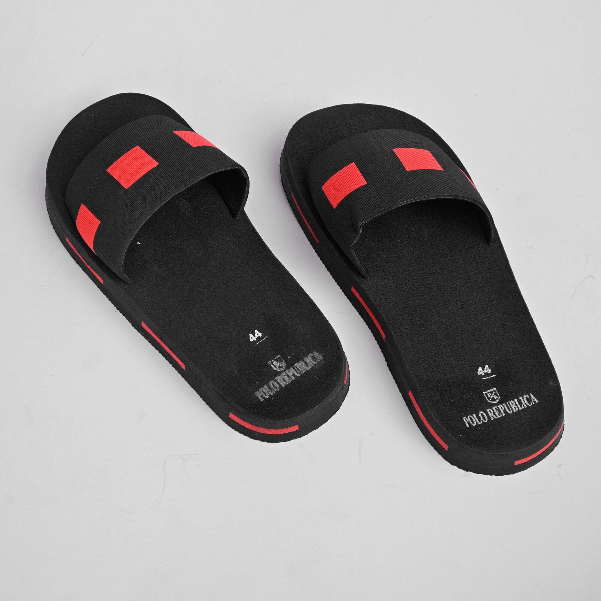 Polo Republica Men's Dots Design Soft Slides Men's Shoes Hamza Traders 