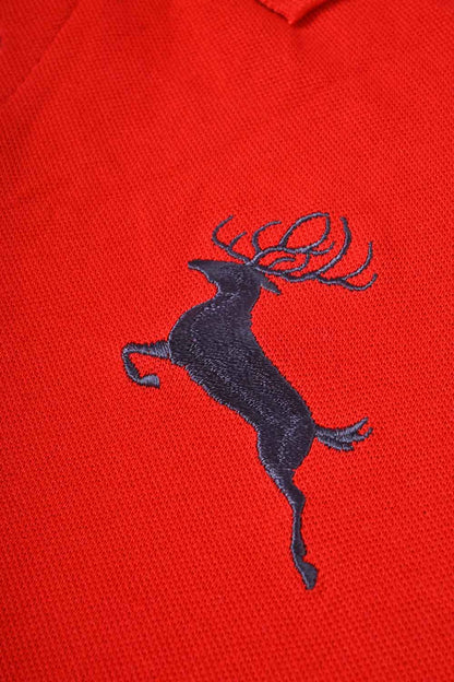 Polo Republica Men's Deer Feathers & 9 Embroidered Short Sleeve Polo Shirt Men's Polo Shirt Polo Republica 