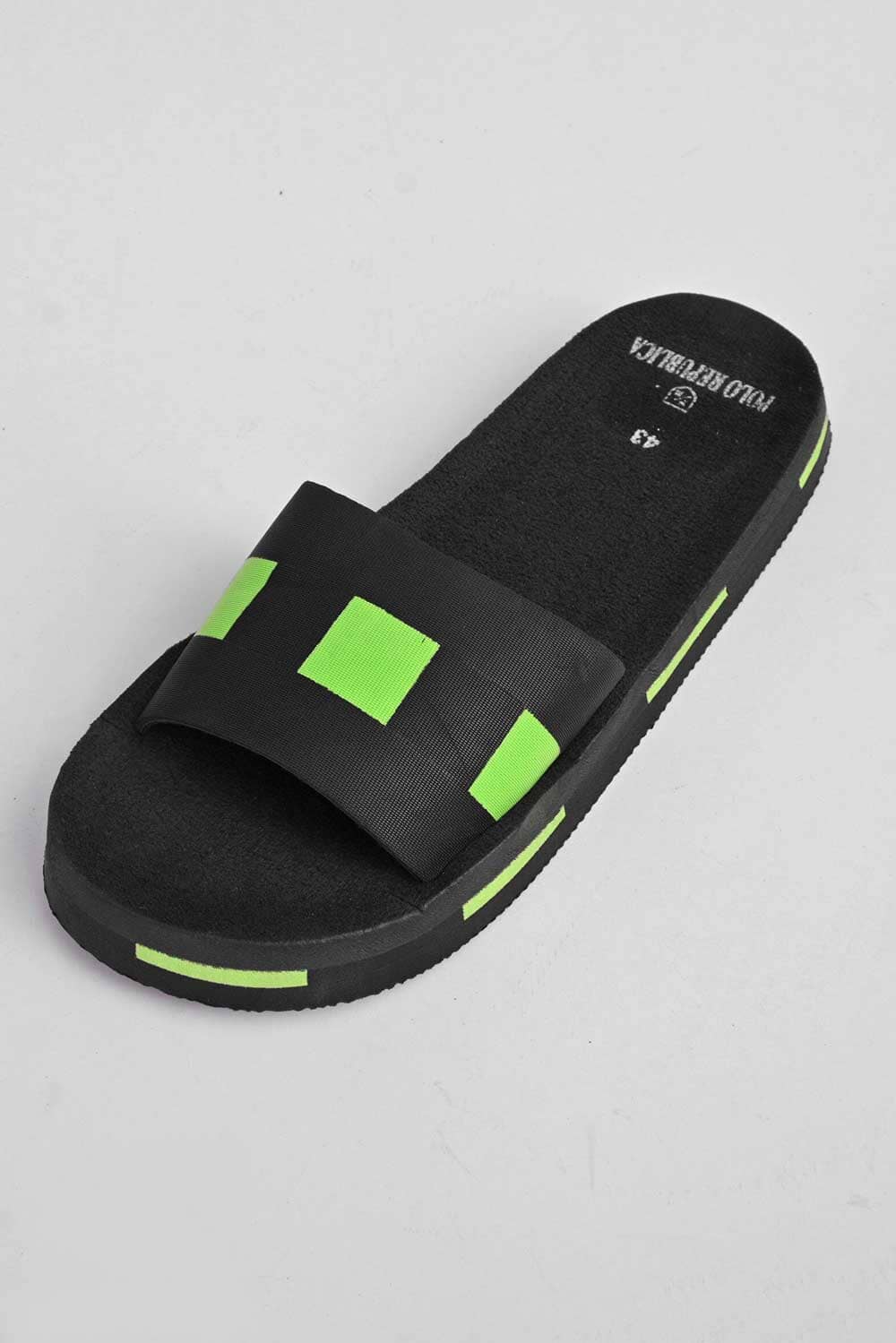 Black Camel Men's Dots Design Soft Slides