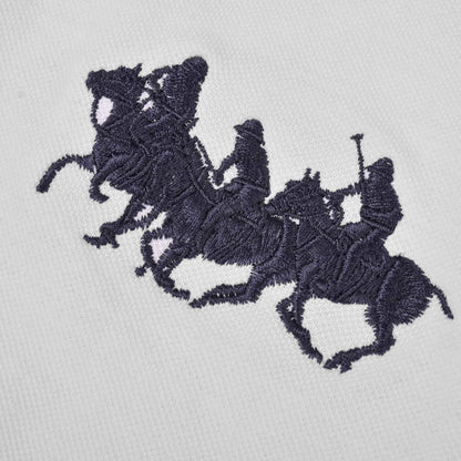 Polo Republica Men's Triple Pony & USA Polo Embroidered Short Sleeve Polo Shirt Men's Polo Shirt Polo Republica 