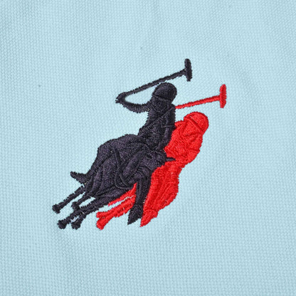 Polo Republica Men's Two Polo Horse Rider & Flag Crest Embroidered Polo Shirt Men's Polo Shirt Polo Republica 