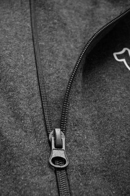 True Religion Kid's Logo Printed Raglan Sleeve Fleece Zipper Hoodie