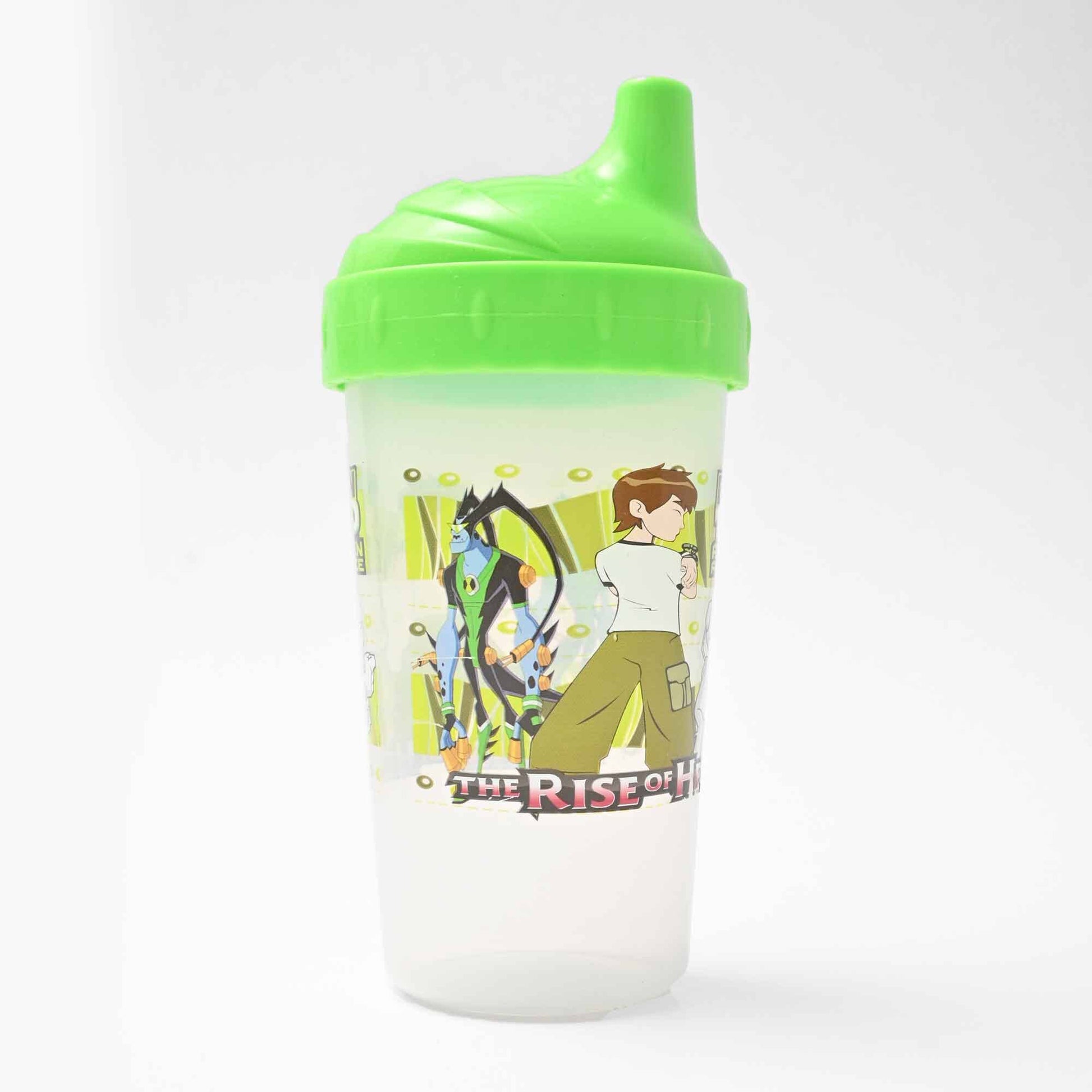 Milo Kid's Characters Printed Sippy Cup/Glass Crockery RAM Green & Transparent 