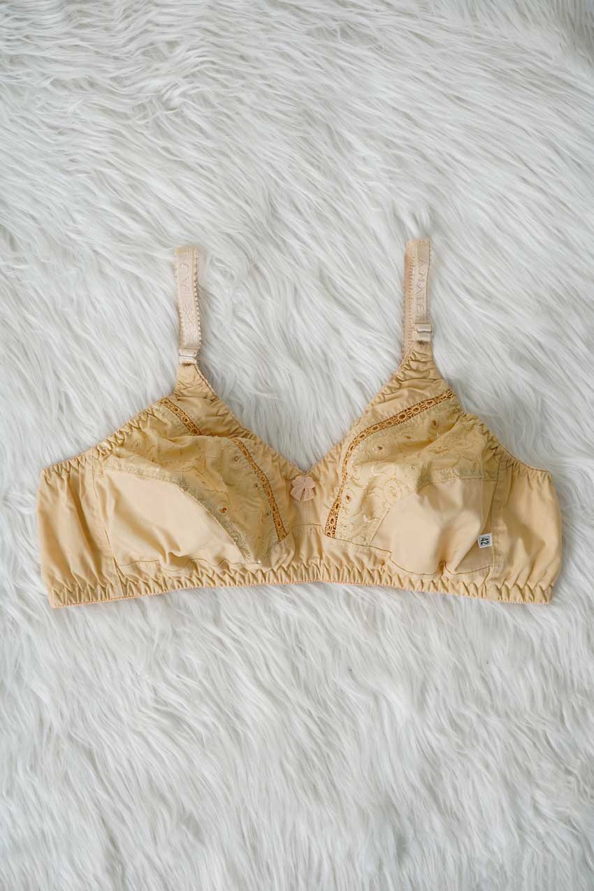 Rubi Women's Breathable Embroidered Cotton Bra