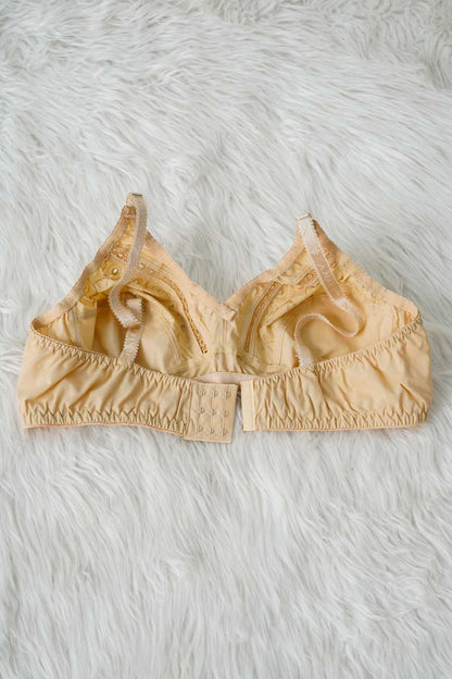 Rubi Women's Breathable Embroidered Cotton Bra