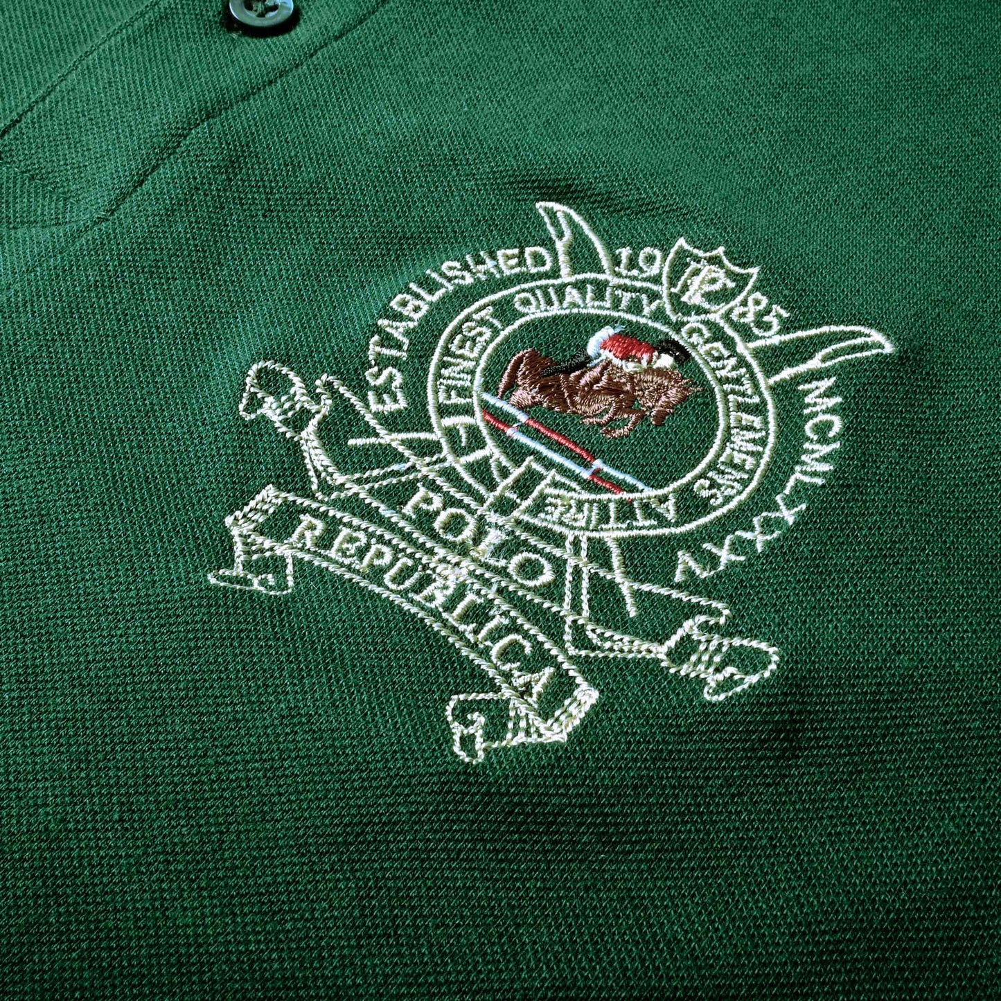 Polo Republica Men's Horse Rider & 8 Polo Embroidered Short Sleeve Polo Shirt Men's Polo Shirt Polo Republica 