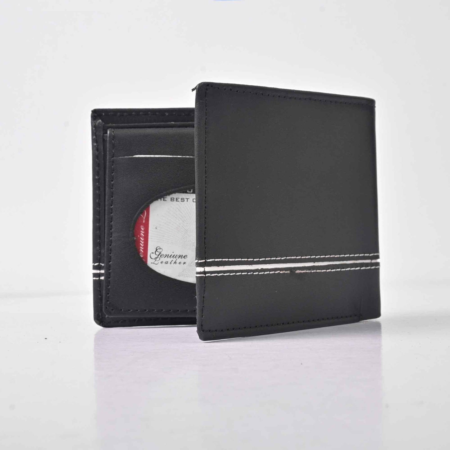 Men's Genuine Leather Multiple Pockets Wallet Men's Accessories SNAN Traders Black 