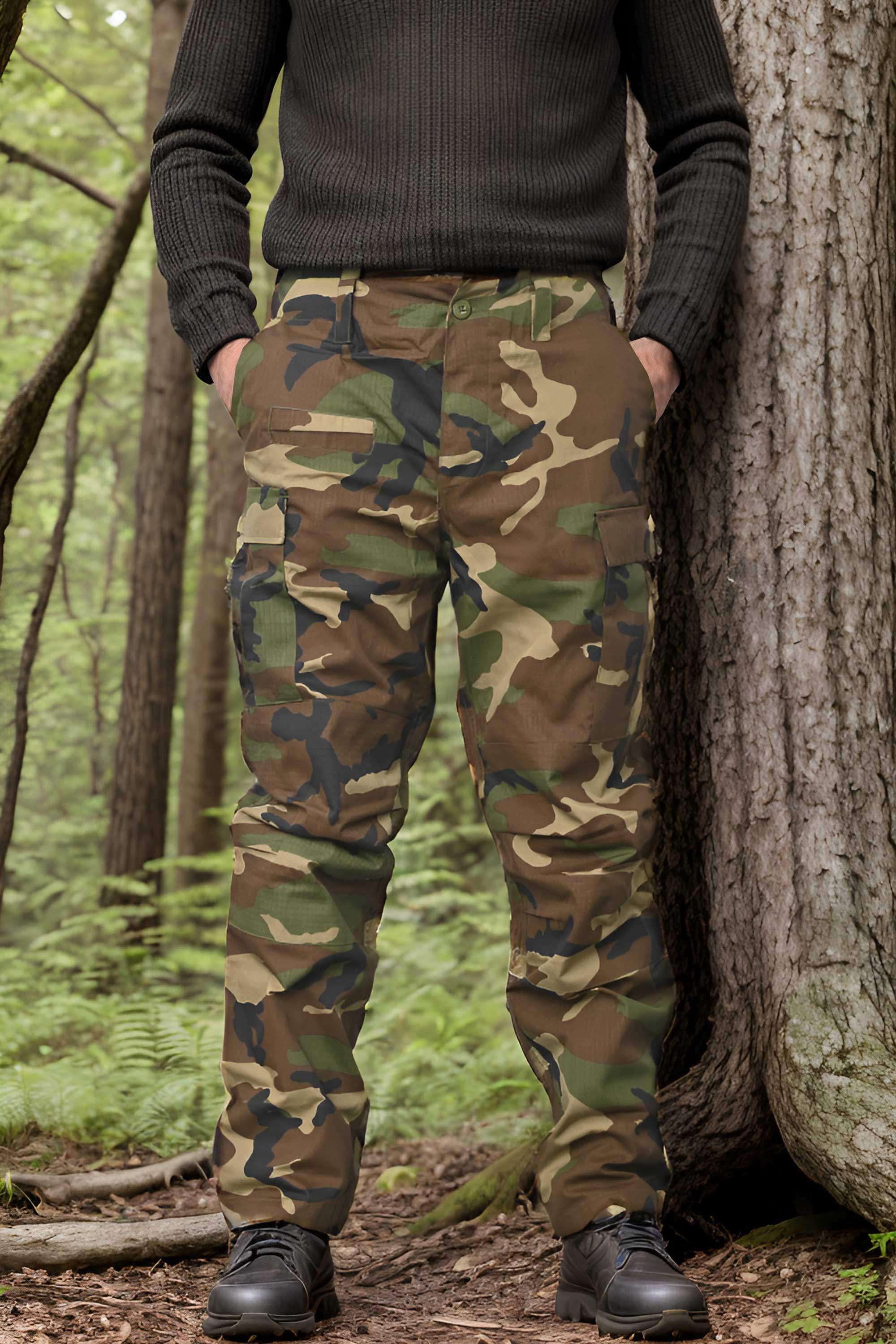Forest Camo Vintage Military Army BDU Cargo Pants – Agent Thrift